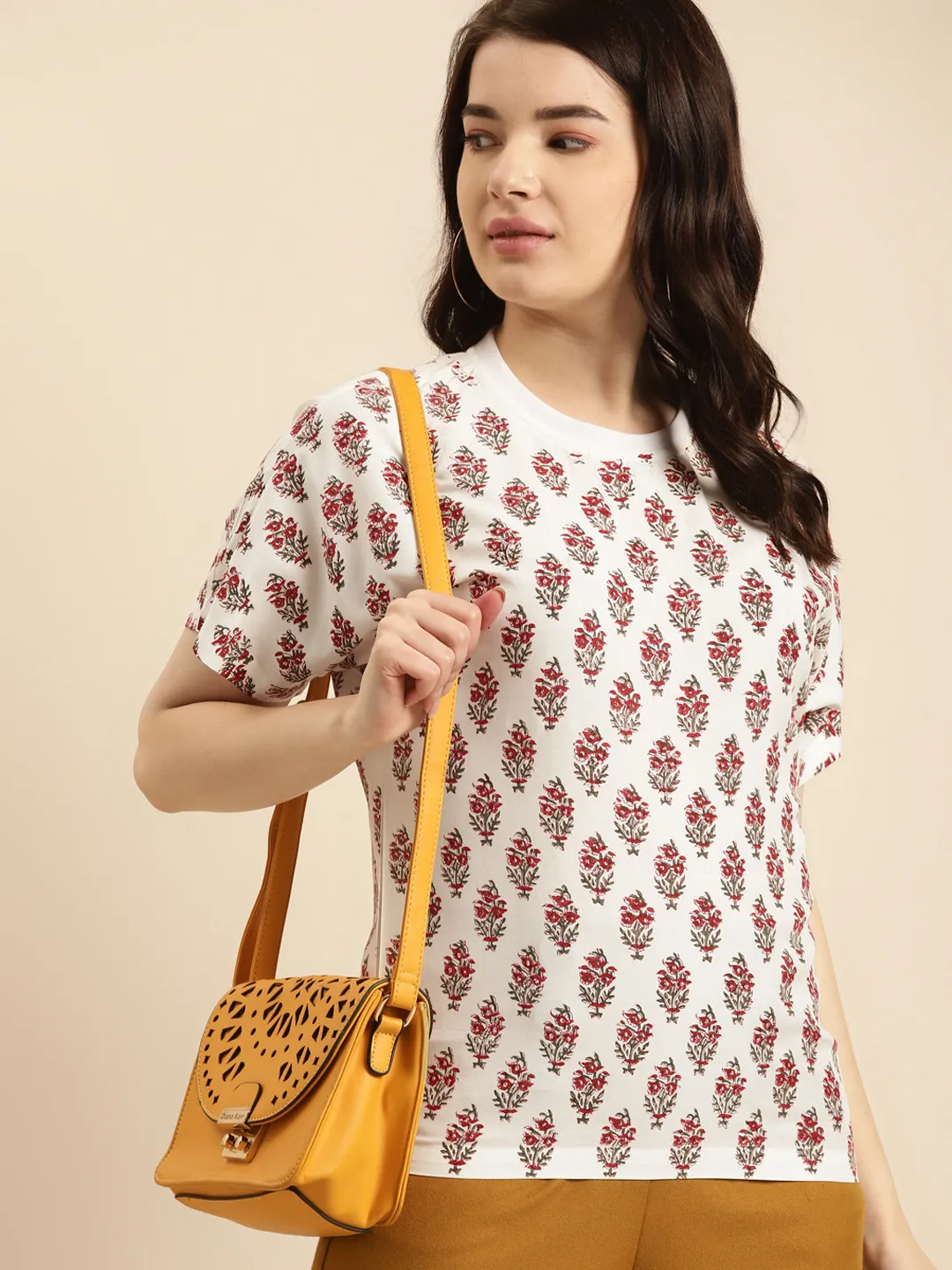 Pure Cotton Schiffli Detail Top