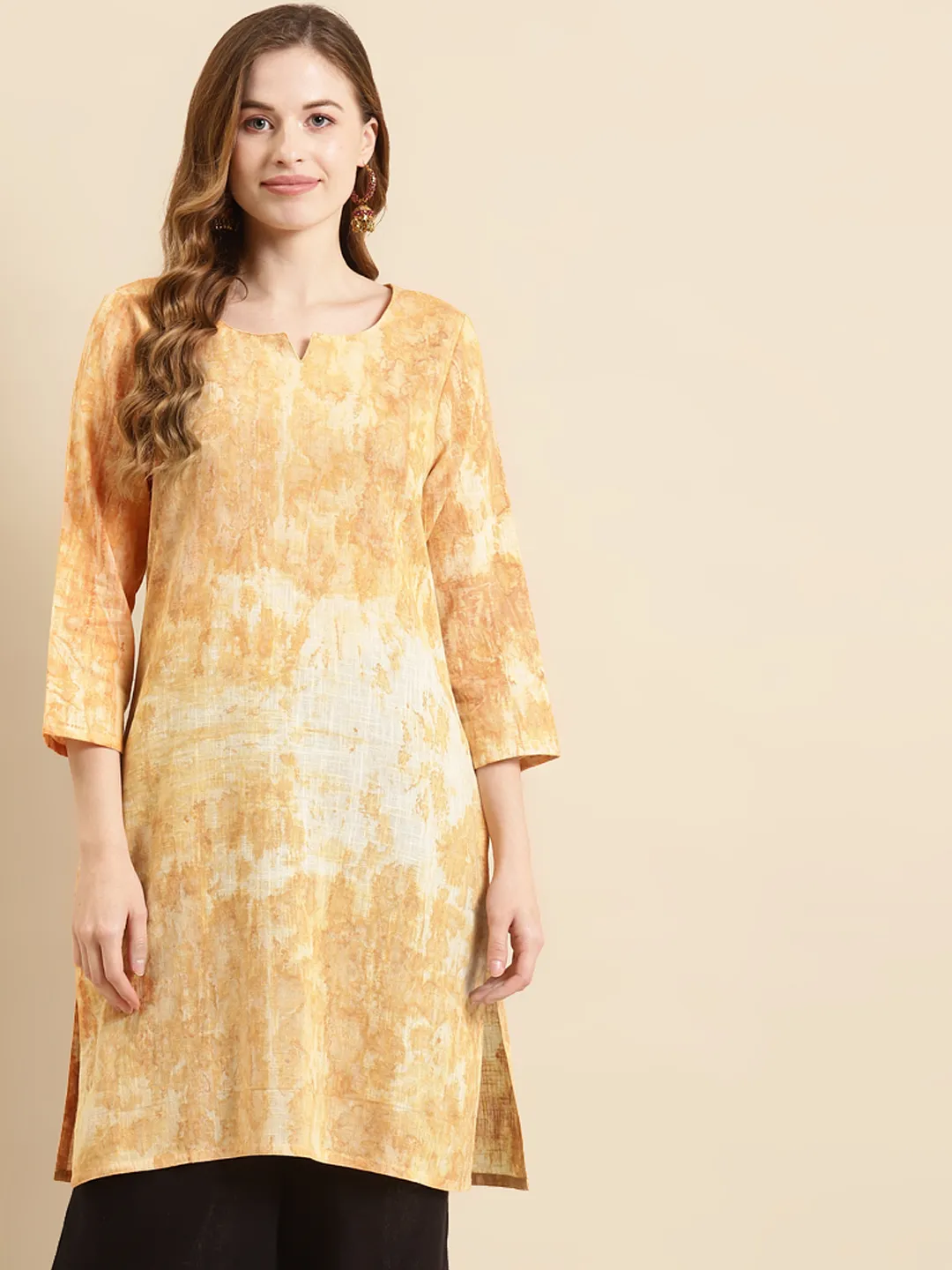 Vaamsi Women's Viscose Rayon Floral Printed Straight Kurta